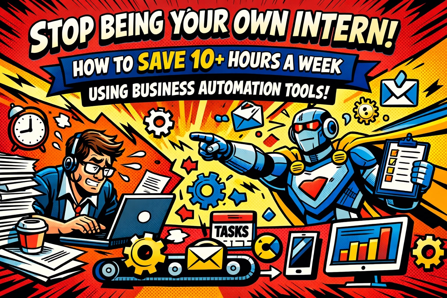 Stop Being Your Own Intern: How to Save 10+ Hours a Week Using Business Automation Tools