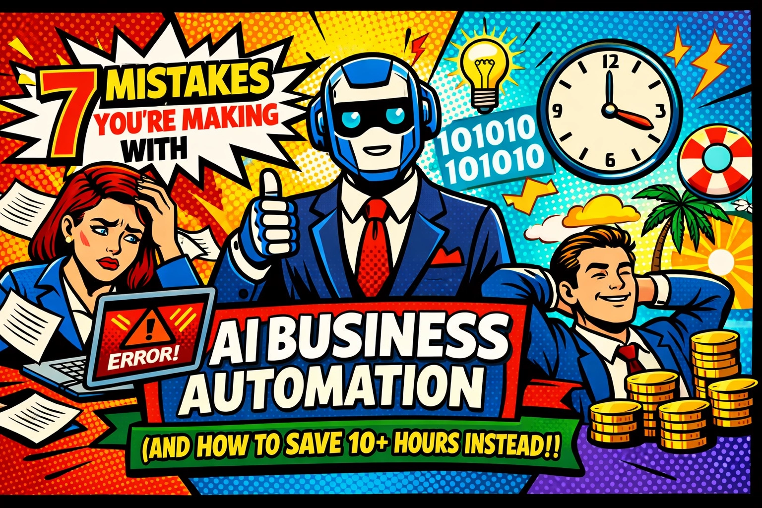 7 Mistakes You’re Making with AI Business Automation (and How to Save 10+ Hours Instead)