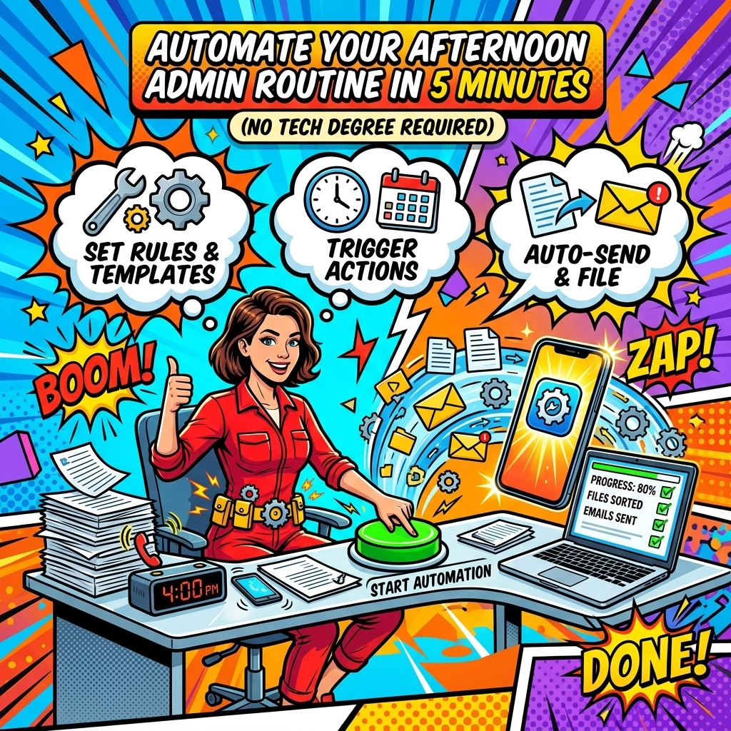 How to Automate Your Afternoon Admin Routine in 5 Minutes (No Tech Degree Required)