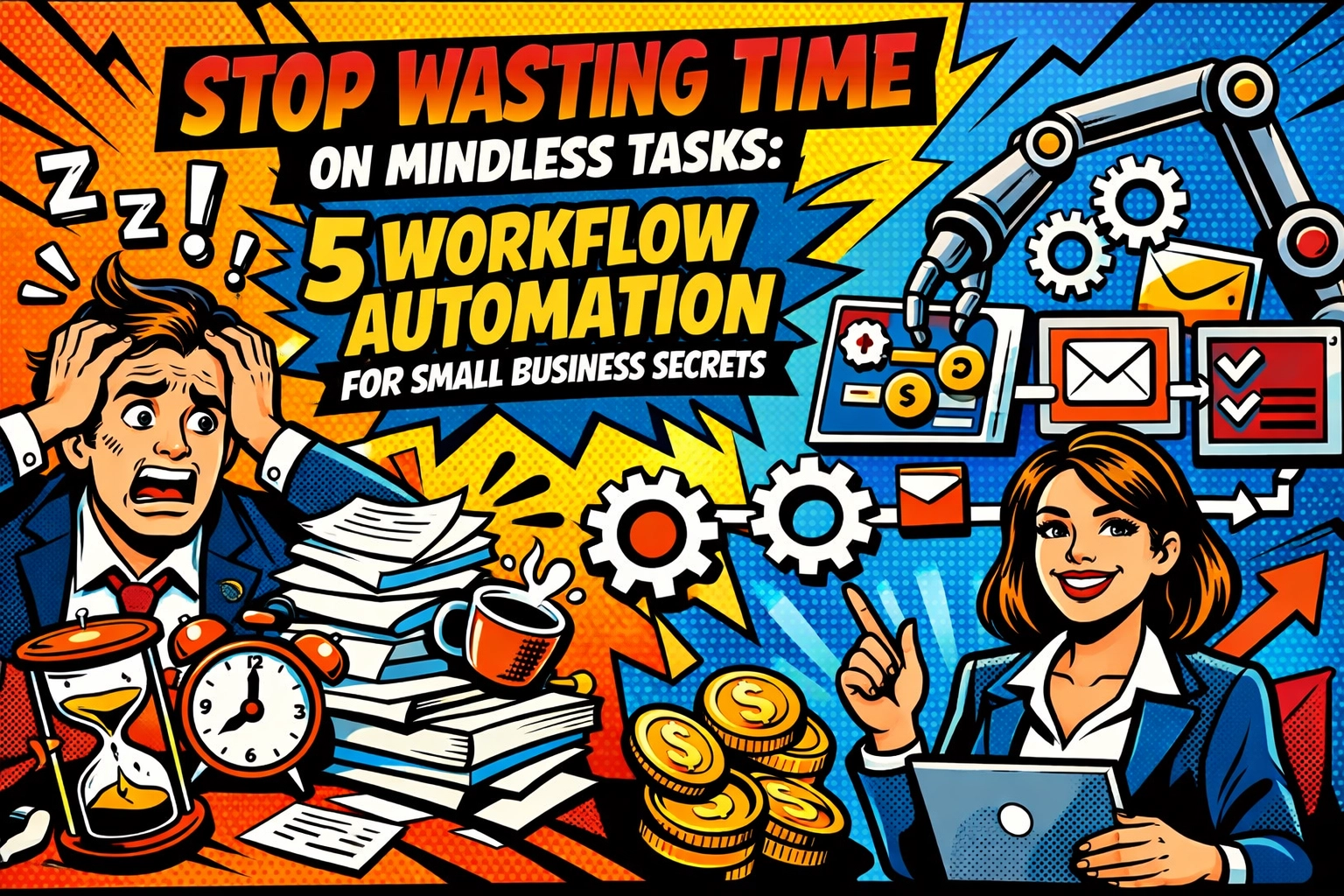 Stop Wasting Time on Mindless Tasks: 5 Workflow Automation for Small Business Secrets