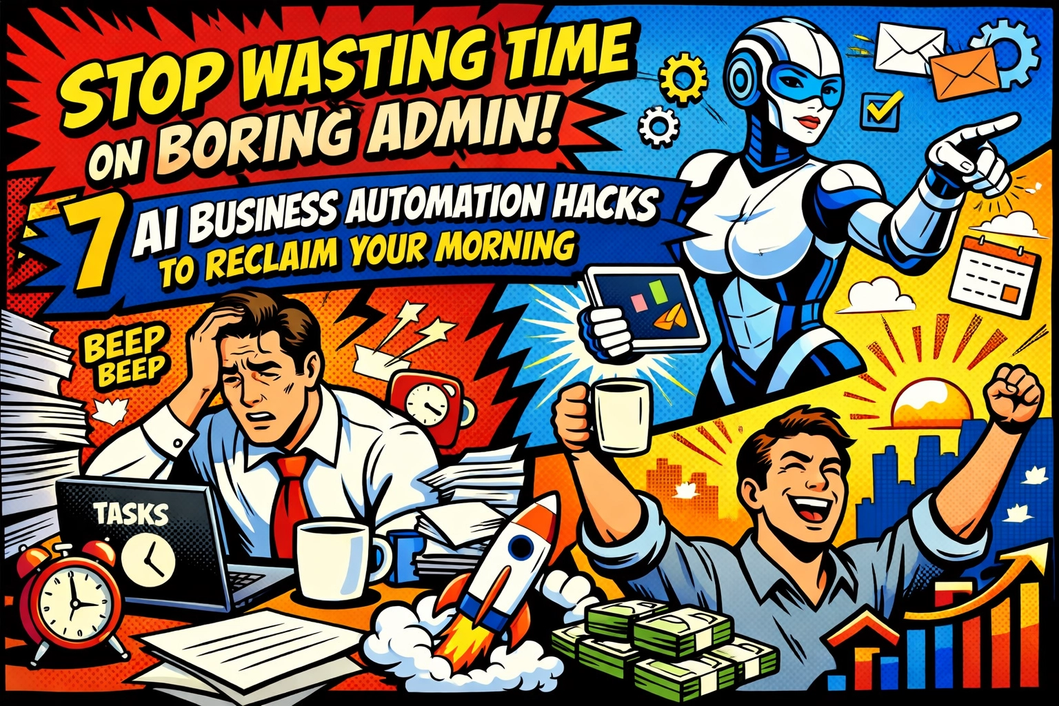 Stop Wasting Time on Boring Admin: 7 AI Business Automation Hacks to Reclaim Your Morning