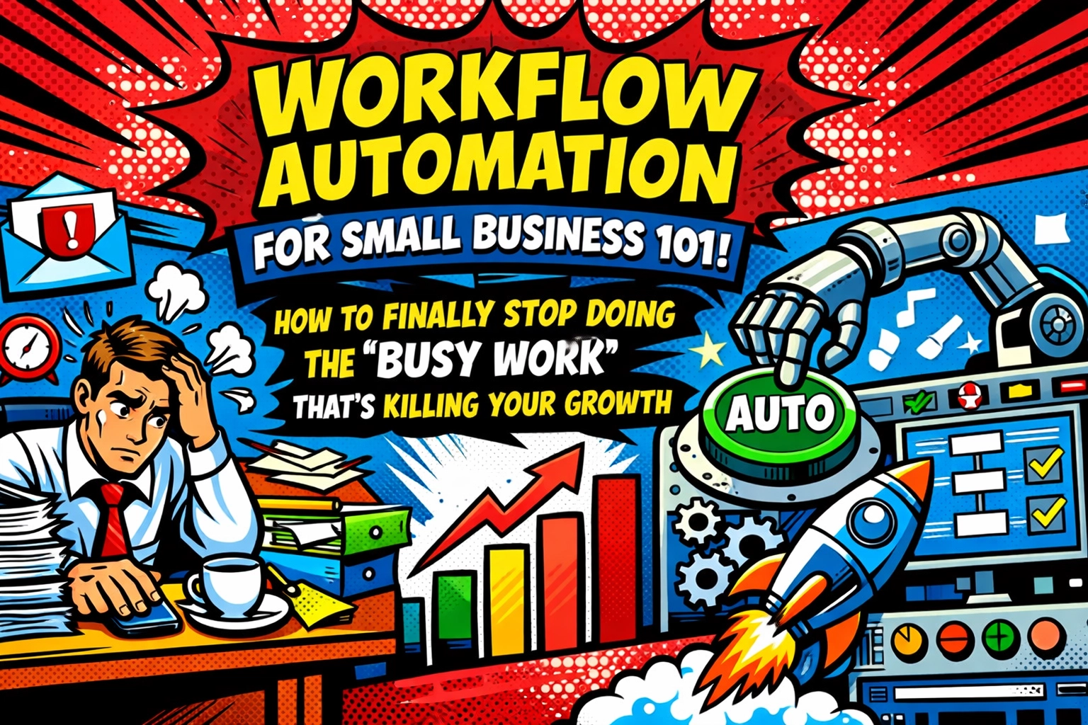 Workflow Automation for Small Business 101: How to Finally Stop Doing the ‘Busy Work’ That’s Killing Your Growth