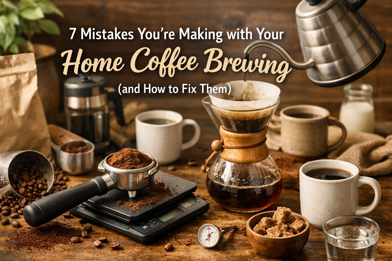 7 Mistakes You’re Making with Your Home Coffee Brewing (and How to Fix Them)