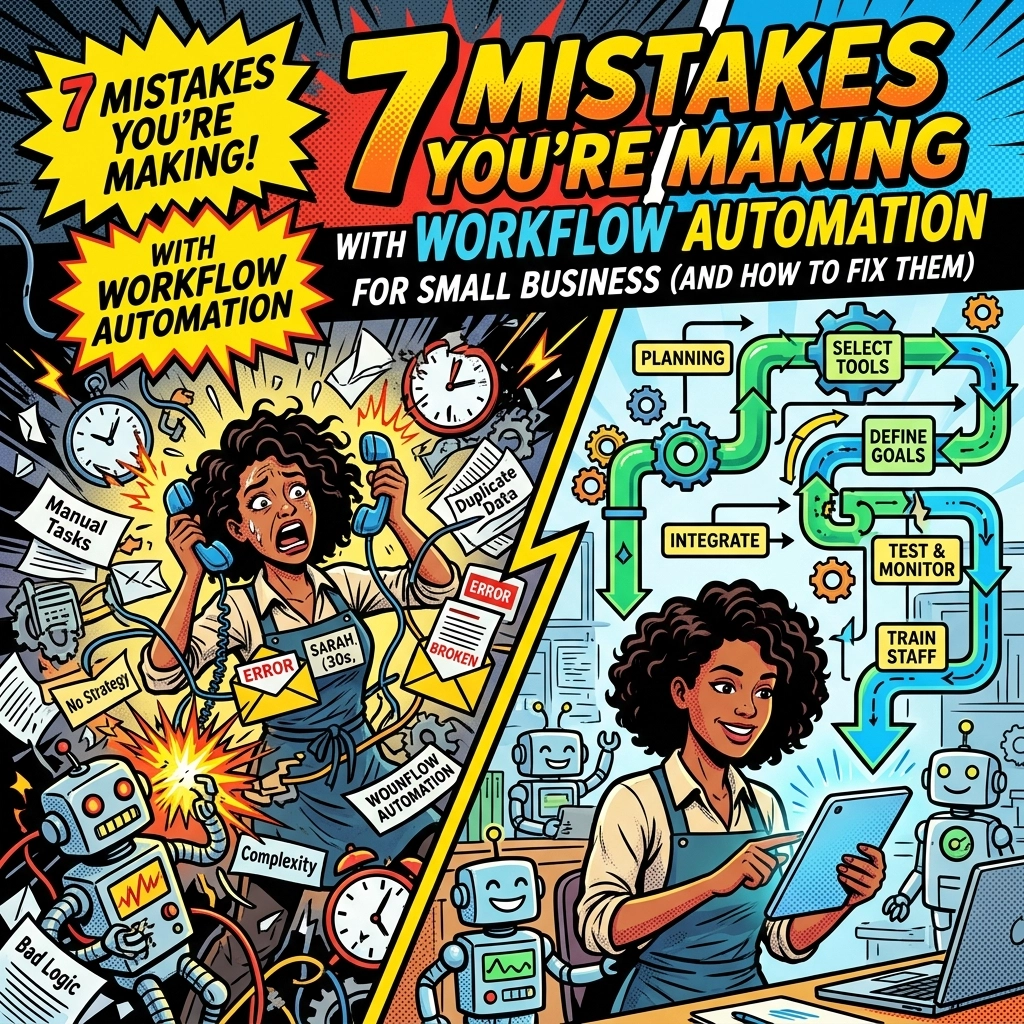7 Mistakes You’re Making with Workflow Automation for Small Business (and How to Fix Them)