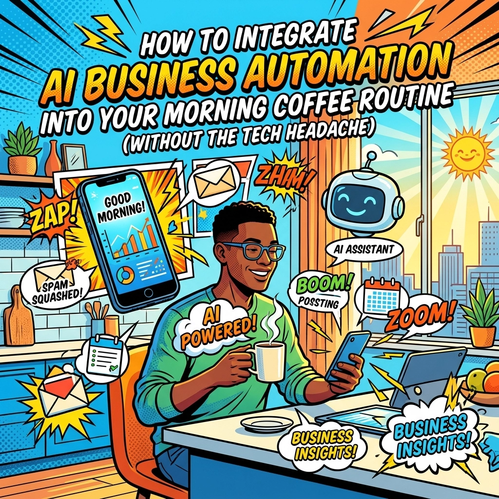 How to Integrate AI Business Automation into Your Morning Coffee Routine (Without the Tech Headache)