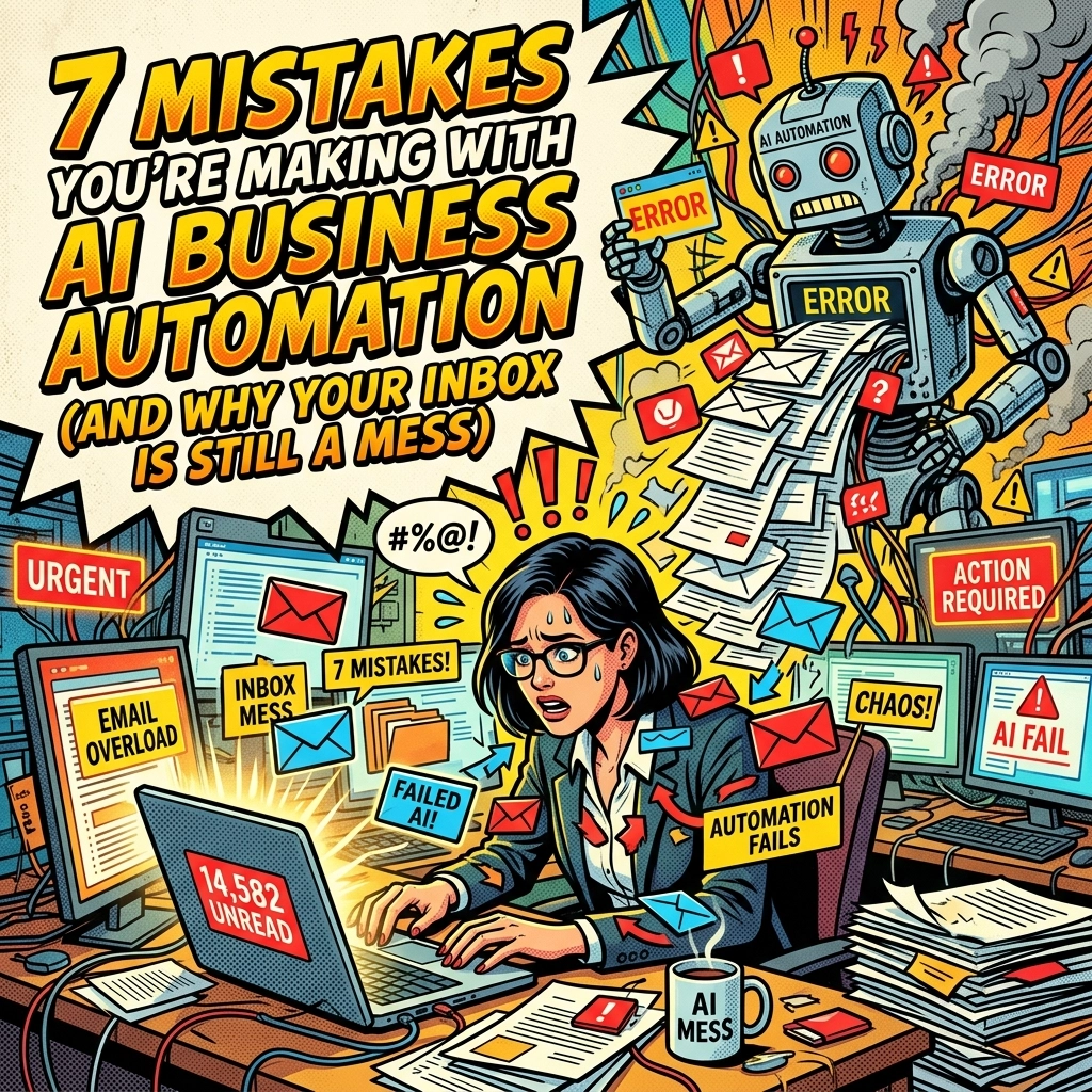 7 Mistakes You’re Making with AI Business Automation (and Why Your Inbox is Still a Mess)