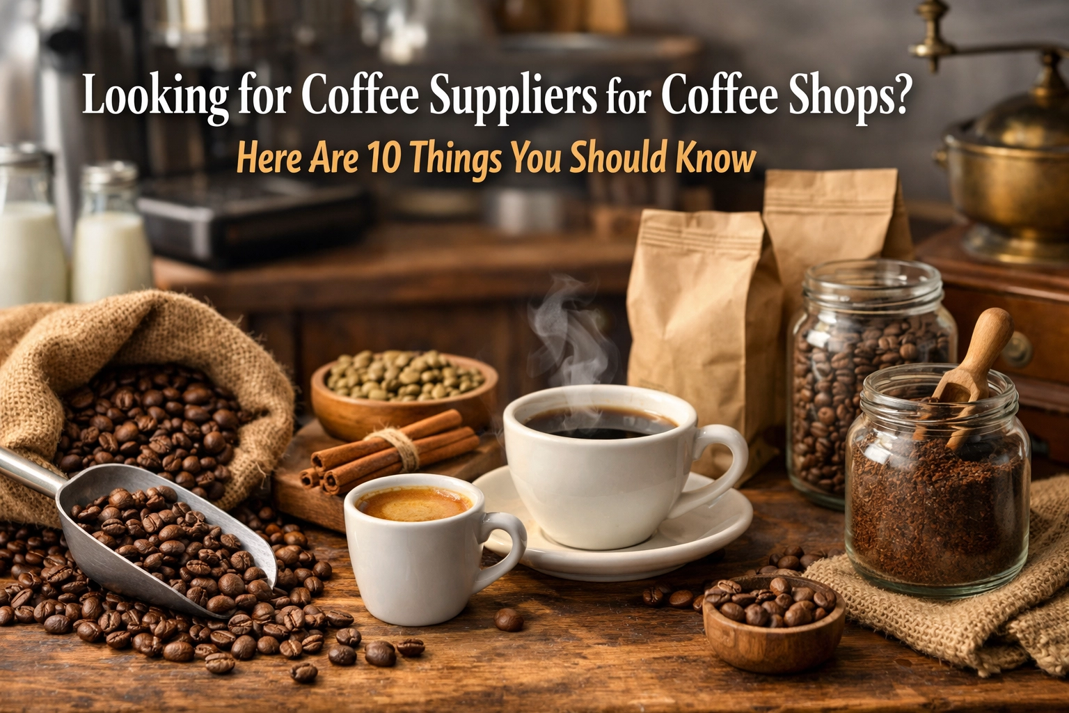 Looking for Coffee Suppliers for Coffee Shops? Here Are 10 Things You Should Know