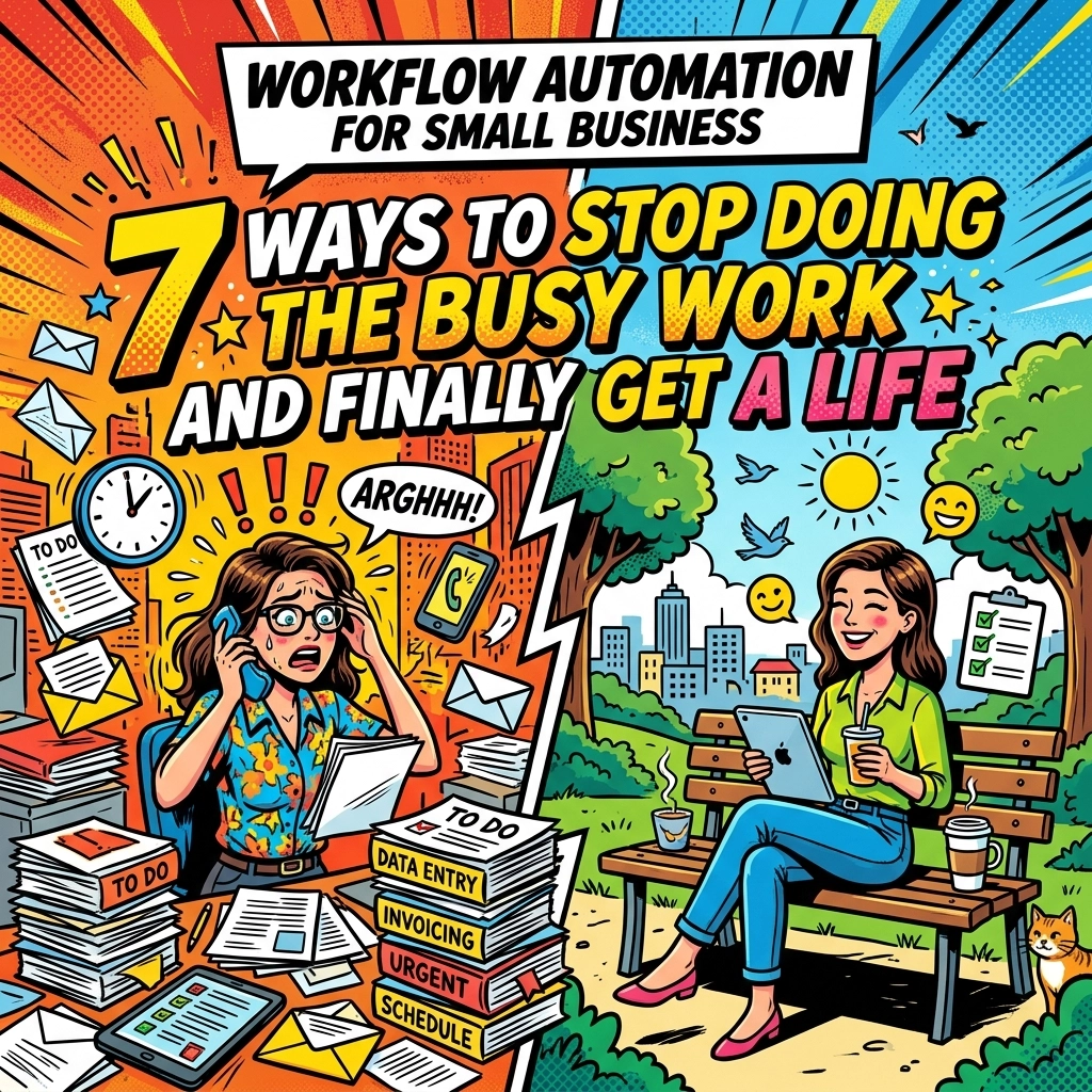 Workflow Automation for Small Business: 7 Ways to Stop Doing the Busy Work and Finally Get a Life