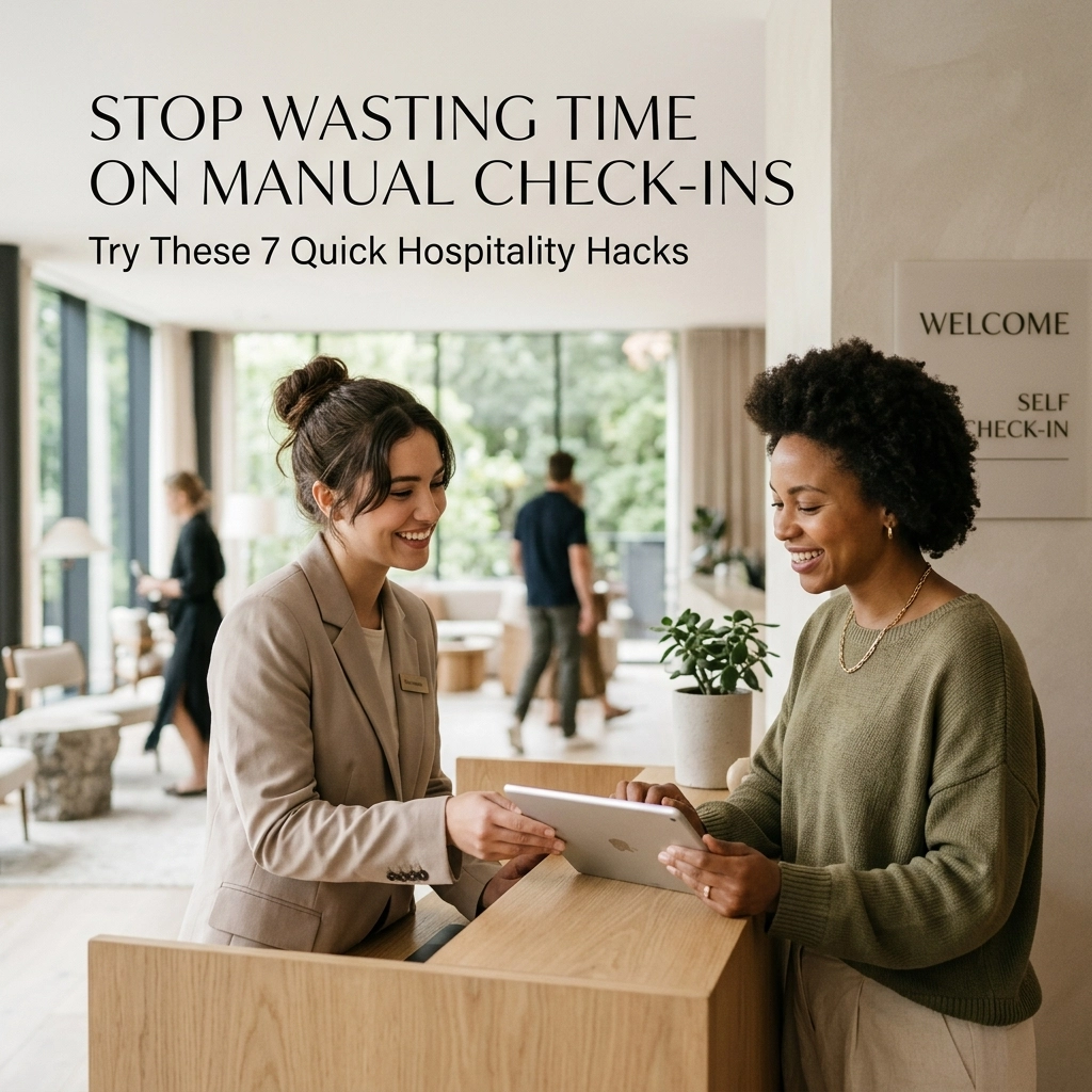 Stop Wasting Time on Manual Check-ins: Try These 7 Quick Hospitality Hacks