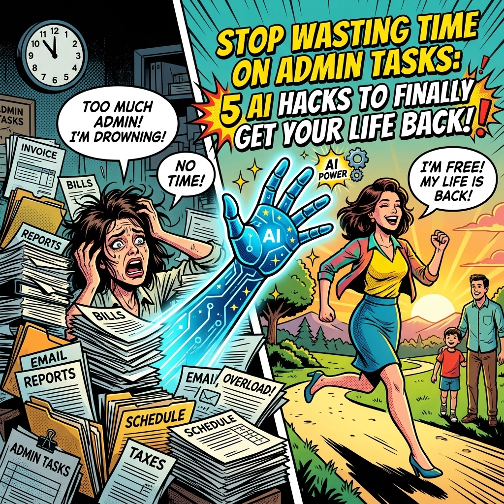 Stop Wasting Time on Admin Tasks: 5 AI Hacks to Finally Get Your Life Back