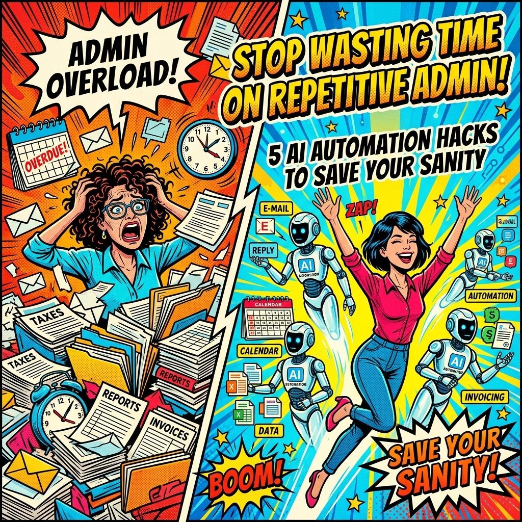 Stop Wasting Time on Repetitive Admin: 5 AI Automation Hacks to Save Your Sanity