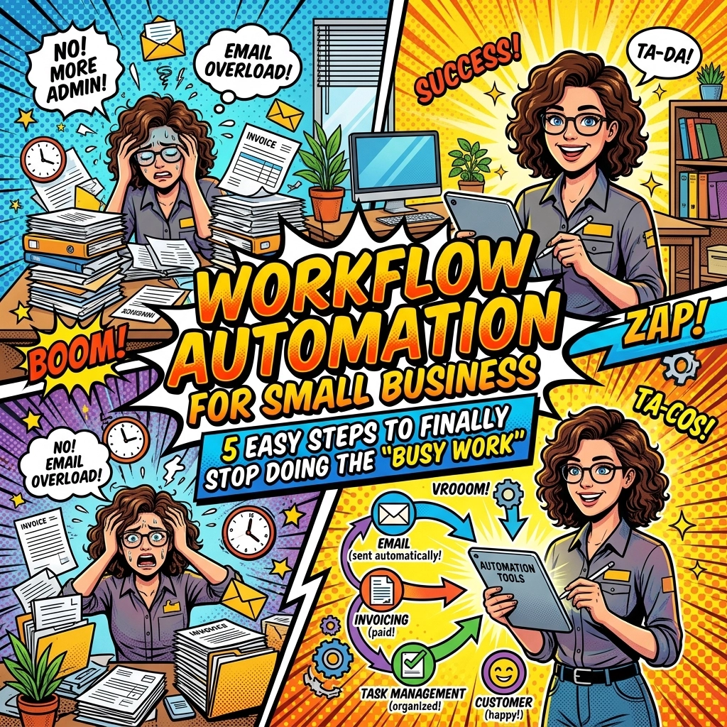 Workflow Automation for Small Business: 5 Easy Steps to Finally Stop Doing the “Busy Work