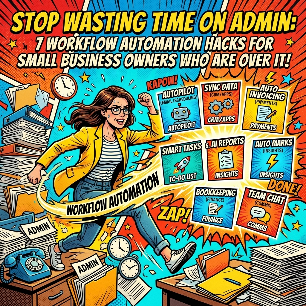 Stop Wasting Time on Admin: 7 Workflow Automation Hacks for Small Business Owners Who Are Over It