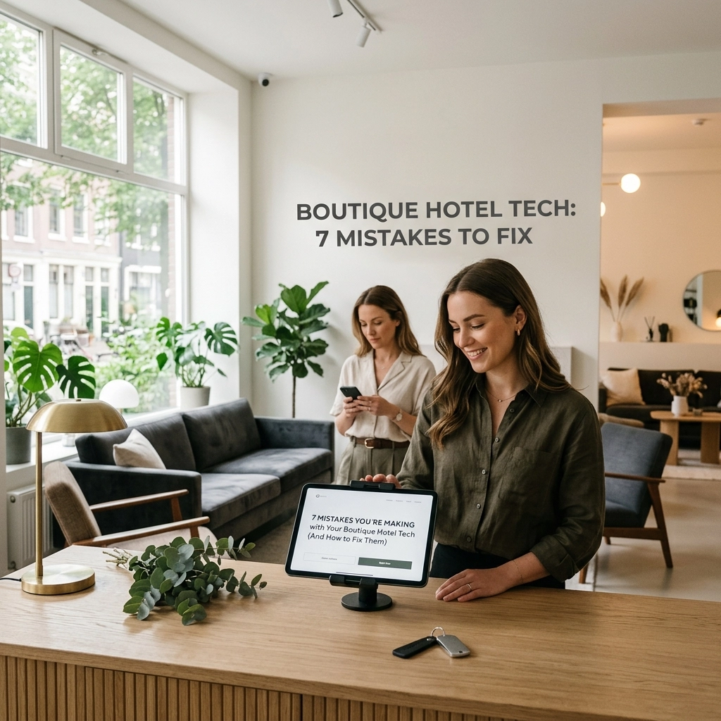 7 Mistakes You’re Making with Your Boutique Hotel Tech (And How to Fix Them)