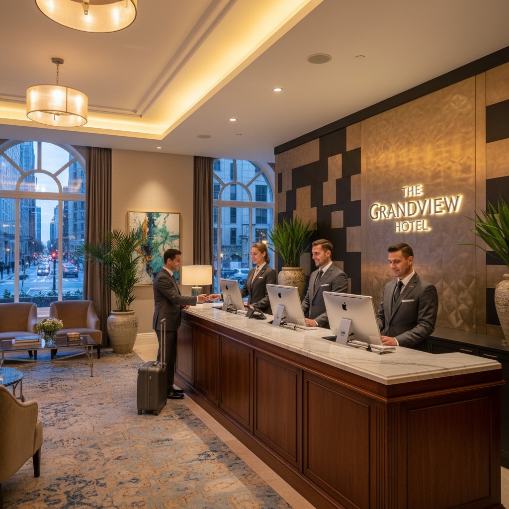Hotel front desk