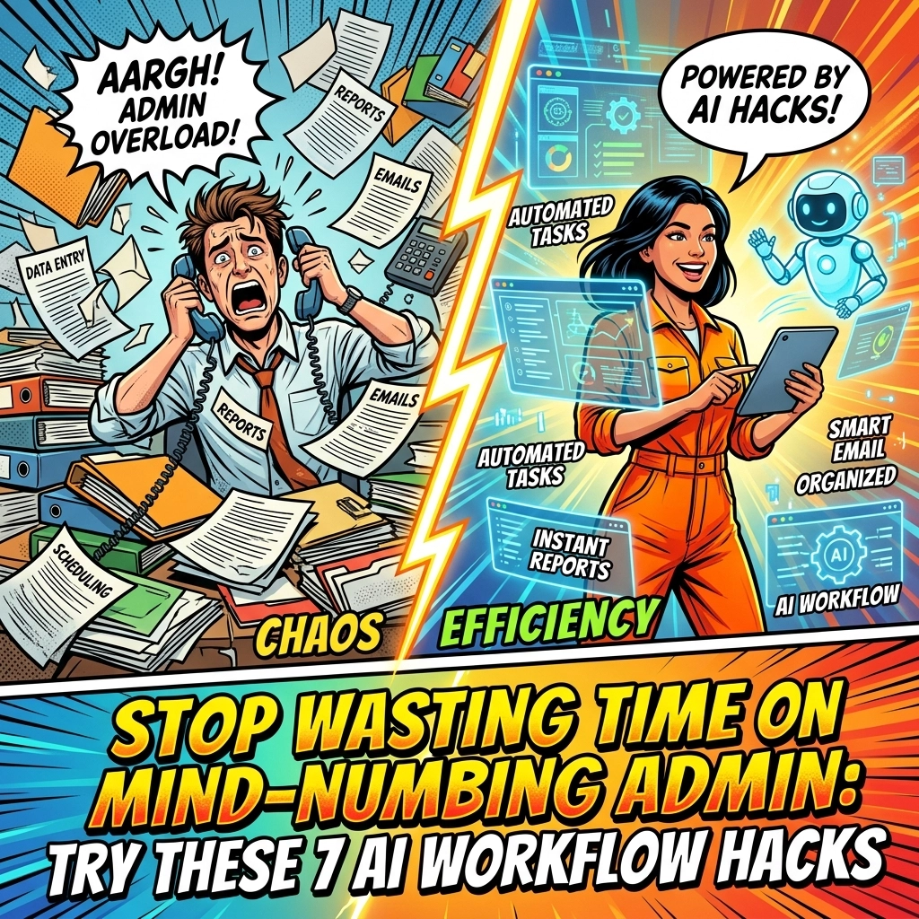 Stop Wasting Time on Mind-Numbing Admin: Try These 7 AI Workflow Hacks